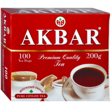 Чай Акбар Красно-белый 100пак*2гр с ярлыком