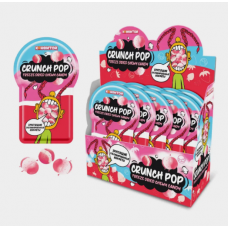 Жевательные конфеты Кранч поп со вкусом клубники со сливками 10гр (24шт)