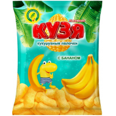 Палочки кукурузные Кузя Лакомкин со вкусом банана 100гр (15шт)/Русскарт