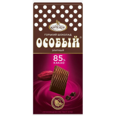 Шоколад Особый горький 85% какао 88г /Крупская