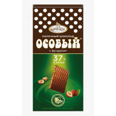 Шоколад Особый молочный с фундуком порционный 88гр /Крупская