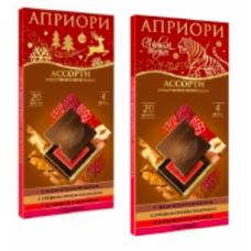 Шоколад Априори ассорти карамель шоколад 100гр